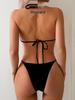 Women's Sexy Halter Neck Two-Piece Swimsuit for Beach & Hot Spring