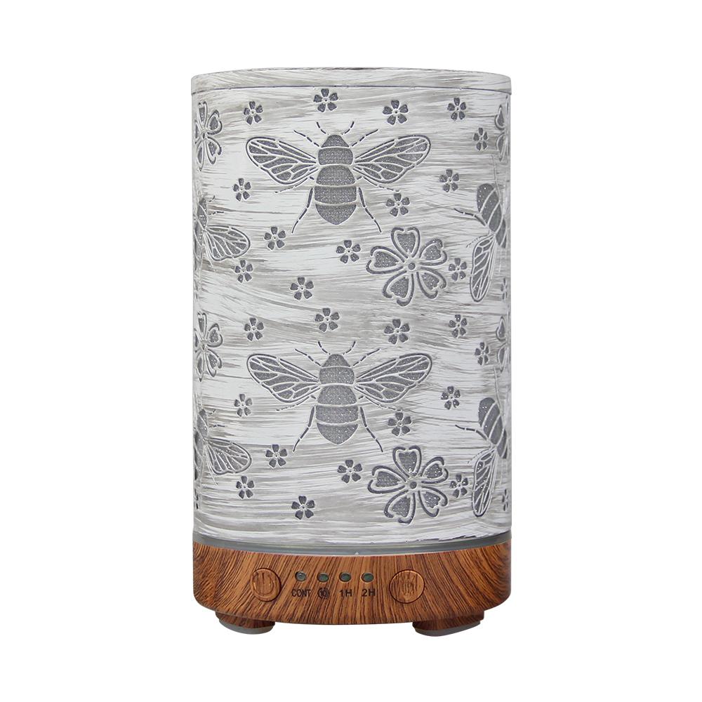 Timing Function Essential Oil Diffuser 100ml Scent Diffuser Hollow Dragonfly Bee Ultrasonic Air Humidifier Iron Aroma Diffuser