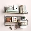 Wall-Mounted No-Drill Shelf for Dorm, Bedroom, or Bathroom