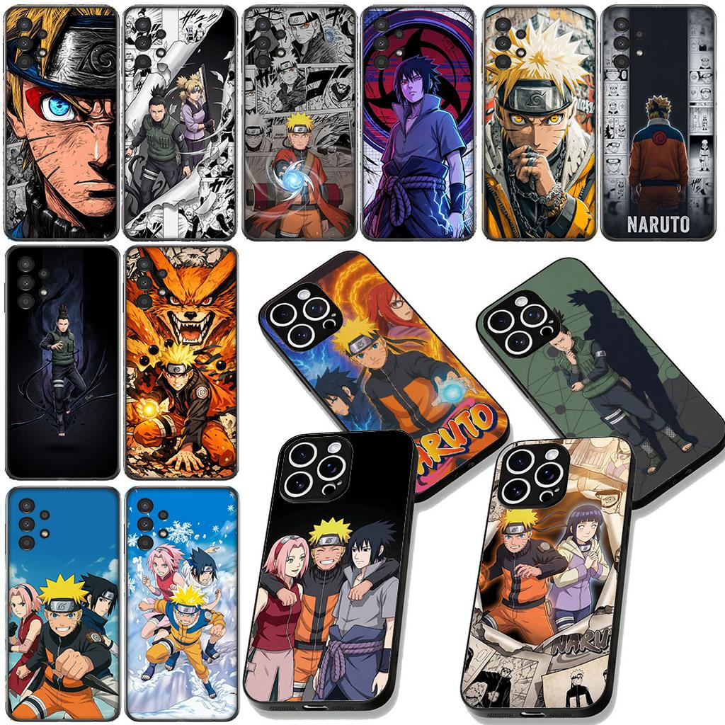 Sasuke Uchiha Naruto Nara Shikamaru Phone Case for Samsung Galaxy S22 S21 S20 FE Ultra Plus A35 A36 A37 A33 A34 A04 A71 Cover