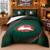 Printed 3Pcs Bedding Set South Sydney Rabbitohs Pattern Bed Sheet Pillowcase For Bedroom Decor