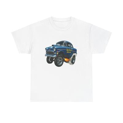 55 Chevy Hotrod Gasser Speed Shop Graphic T Shirt Unisex Heavy Cotton Tee NEW Unisex T-Shirt