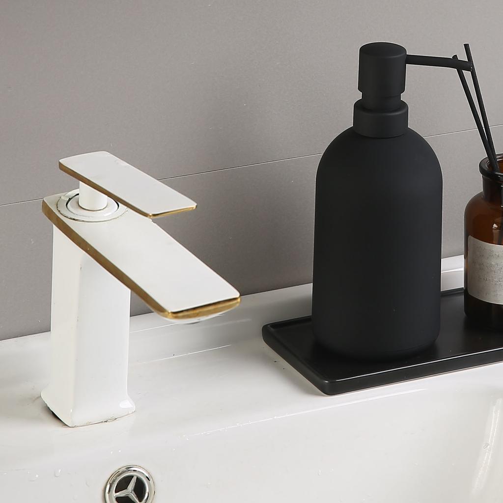 Schwarzer Seifenspender Leerer Seifenspender Zuhause Einfache Stile Lotion Spender