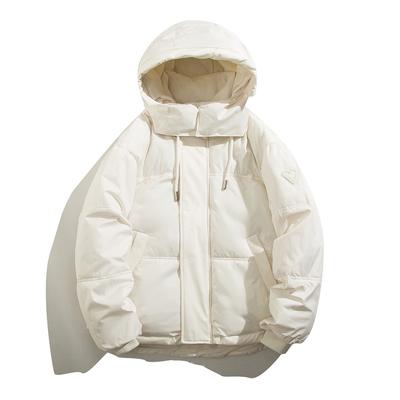 Cotton-padded Jacket Women's Short New College Wind Cotton-padded Clothes Bread Winter Hooded Padded Warm Coat.