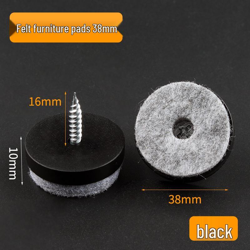 Precision Silent Anti-Slip Leg Pads & Self-Tapping Screws for Chair, Table, and Stool.