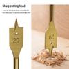 Hex Shank Wood Chisel Hole Opener Set, 10-25mm Flat Drill Bits for Wood Board Enlargement