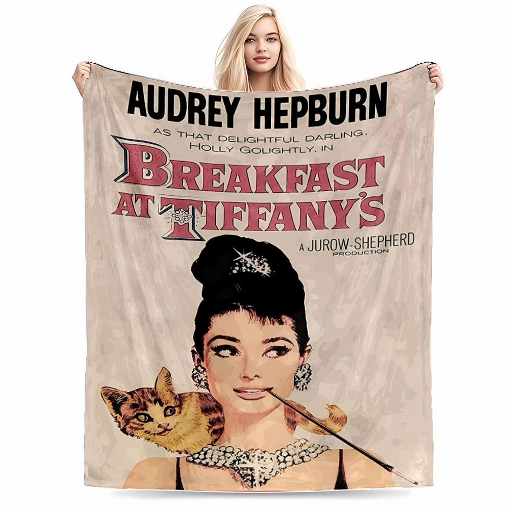 Breakfast at Tiffany's Art Blanket for all seasons blanket lunch break throw gift