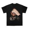 Michael Jackson Unisex Baumwoll T-Shirt Retro HipHop Stil Schwarz Sommer Kurzarm