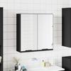 VidaXL Bathroom Mirror Cabinet Black Engineered Wood, Bathroom Furniture, Vanity Unit, Medicine Cabinet 833560