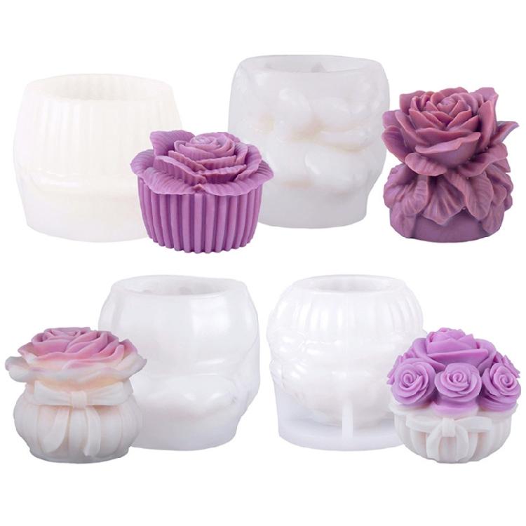 Flowers Candle Molds Casting Molds Silicone Mould Ornament Molds Plasters Molds Epoxy Resin Molds