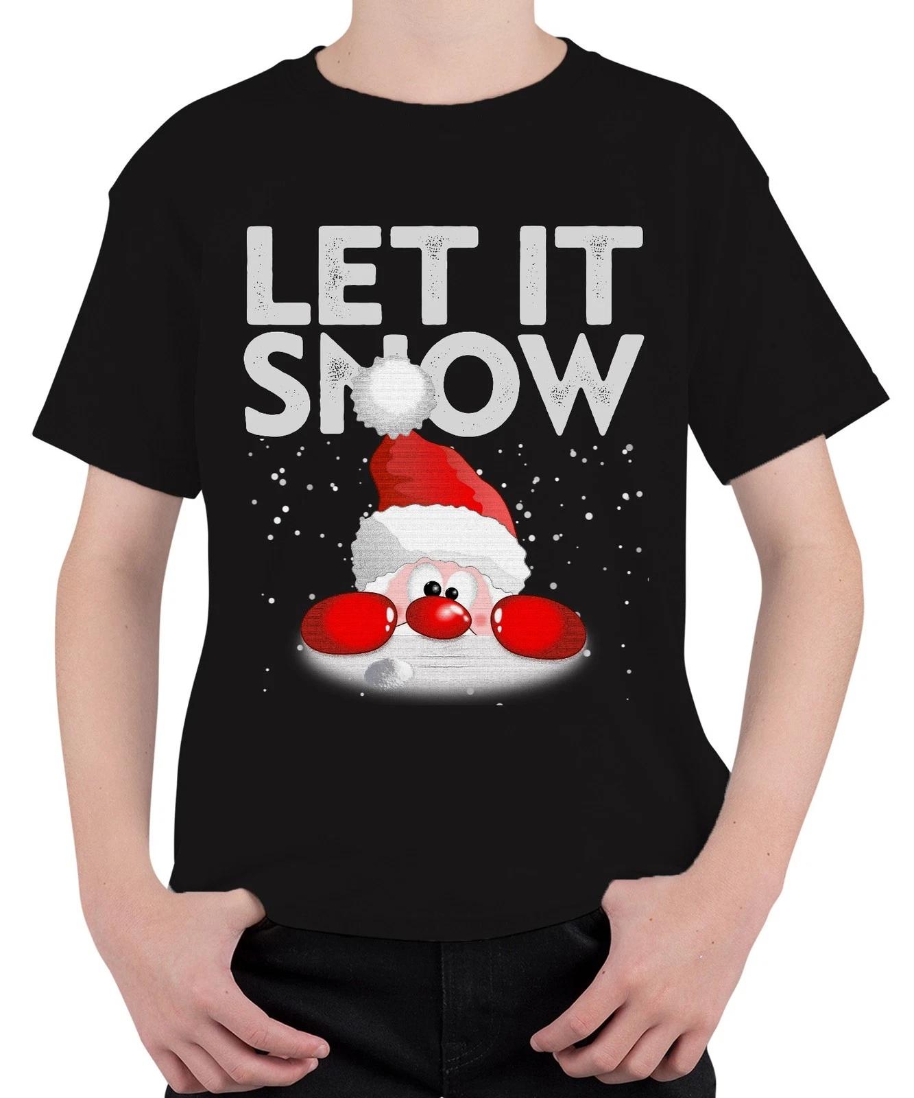 Let It Snow Weihinachtsmann - Weihnachten Weihnachtsgeschenk Christmas Unisex Ki XXXL