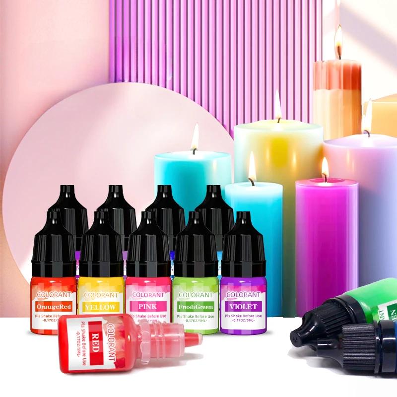 20 Colors 5ml Candle Pigment Color Concentrates Handmade DIY Soap Pigment Soy Wax Paraffin Wax Dye Candle Soap Dyeing