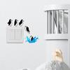 Cartoon Penguin Switch Stickers Vinyl Wall Stickers Penguin Diving Wallpaper  Computer Skateboard