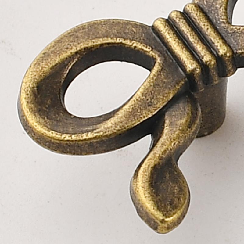Bowknot Single-Hole Handle For Wardrobe Doors Drawers And Cabinets Retro Zinc Alloy Single-Hole Furniture Small Handle
