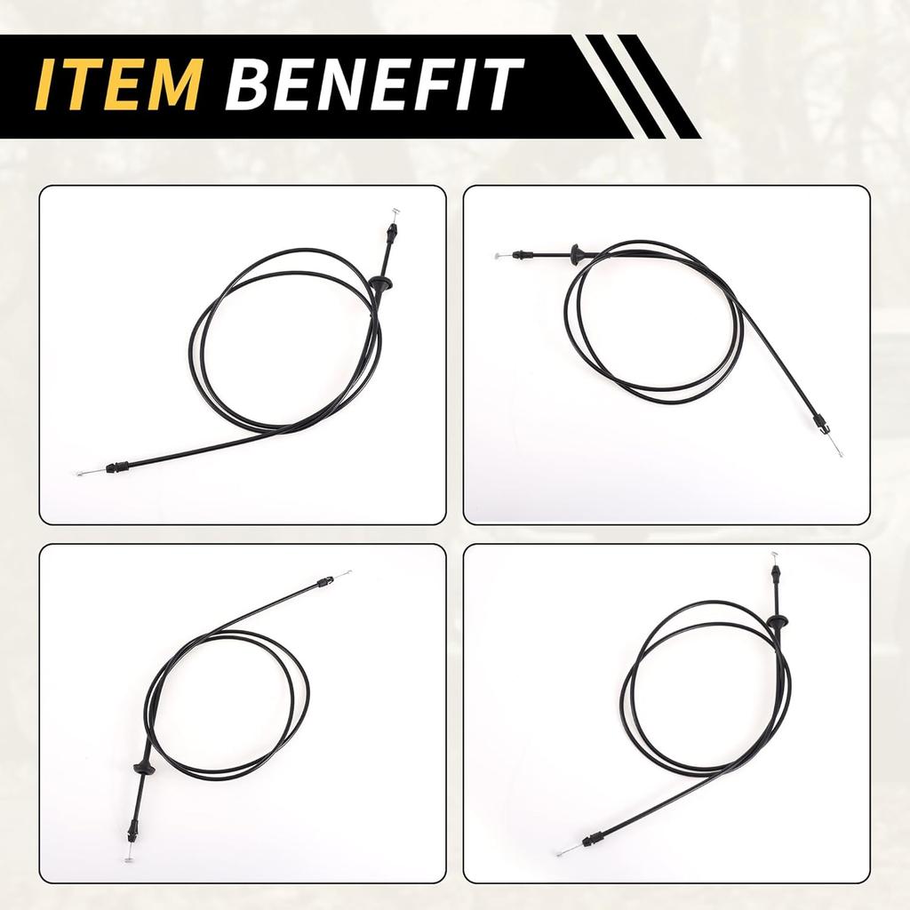 1 Pcs Hood Latch Release Cable for Ford F-250 F-350 F-450 Super Duty 2011-2016 Front Hood Release Cable Hood Lock Control Cable No.BC3Z16916A Black