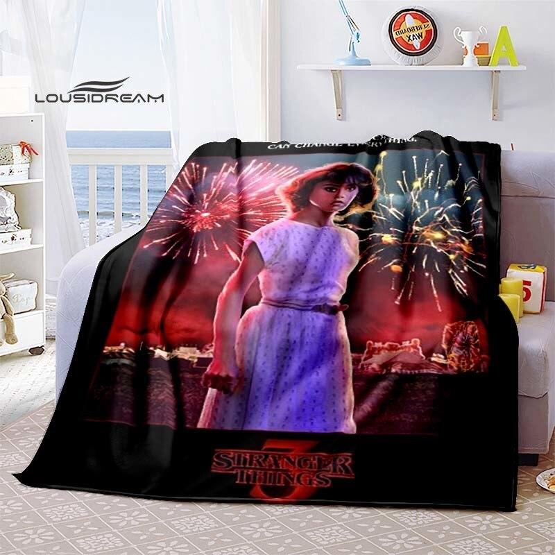 Stranger Things Supernatural Blanket Flannel Fluffy Fleece Throw Blanket Bed Linings Sofa Travel Camping Blankets
