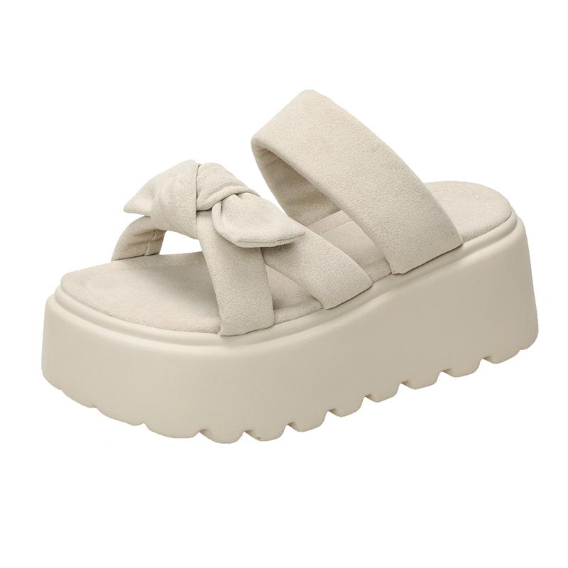 Fashion 7CM Casual Wedge Slippers Women New Summer Non Slip Platform Sandals Woman Open Toe Comfortable Female Chunky Beach Slippers