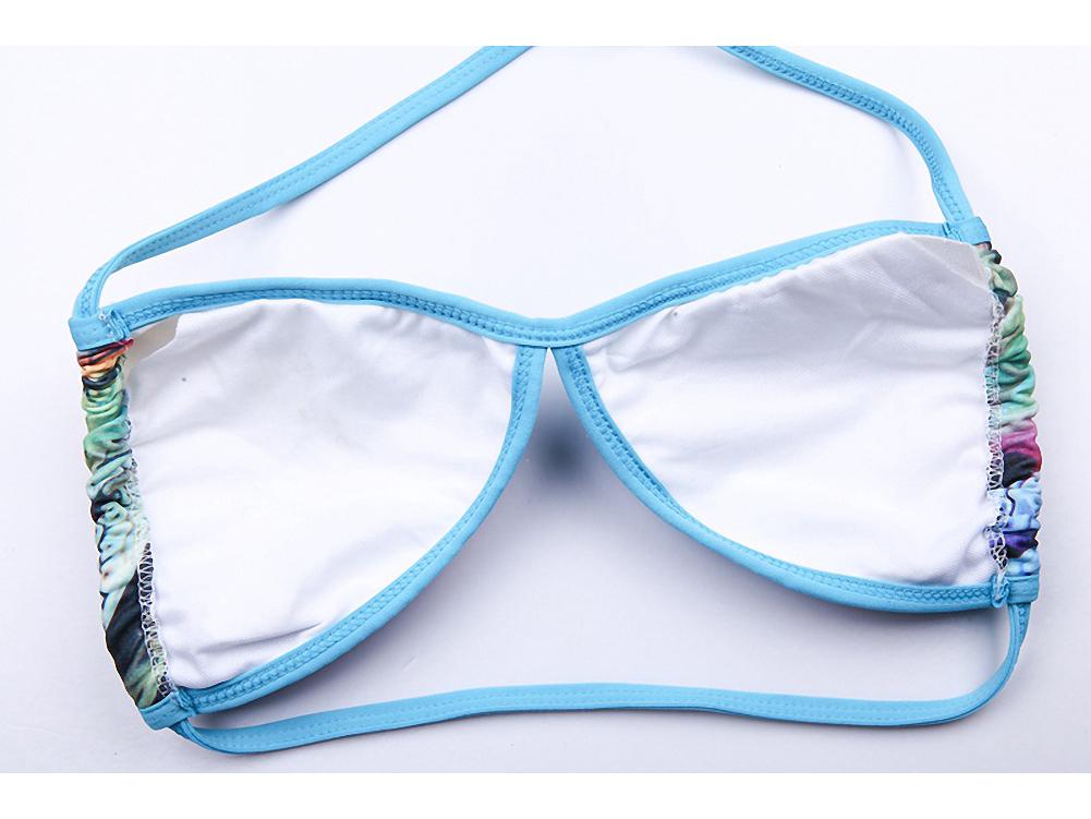 Seksowny, europejski i amerykański brazylijski strój kąpielowy typu bikini z wiązaniem na szyi