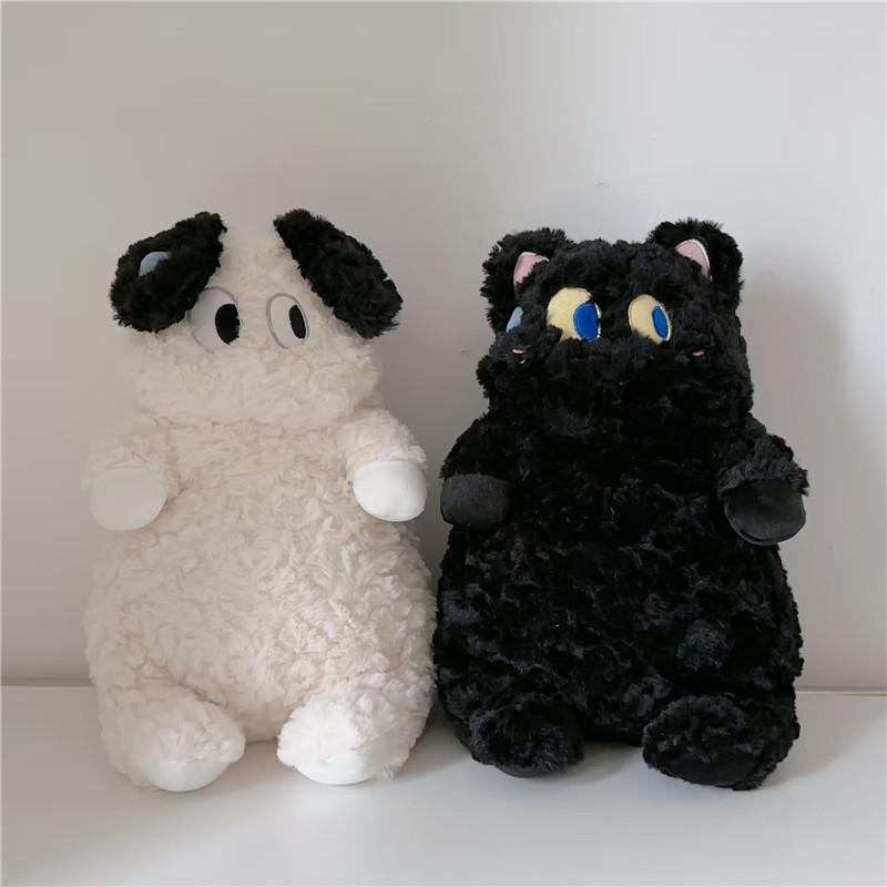 Sweating Cute Dog Doll Big Eyes Cat Plush Toy For Kids Birthday Gift Decor And