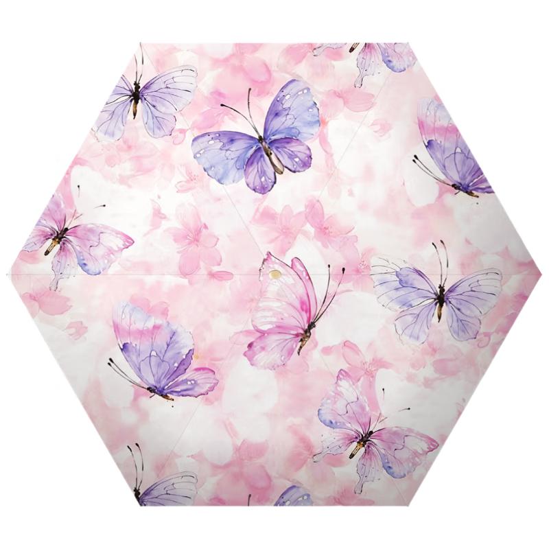 WA Ultralight Mini Pocket Manual Sun/Rain Umbrella