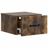Wall Mounted Nightstand Smoked Oak 34.5 x 33 x 20 cm