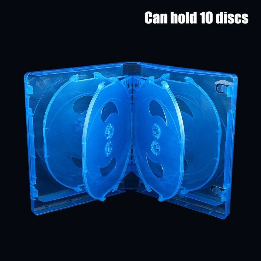 10 Discs Capacity CD Storage Box Plastic Game Discs Case Practical CD Case  Home Organization