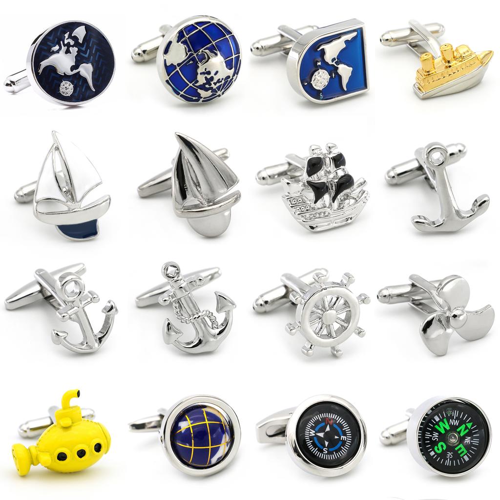 Igame Anchor Cuff Links Quality Brass Material Sailing Navigation Series Cufflinks For Seamen
