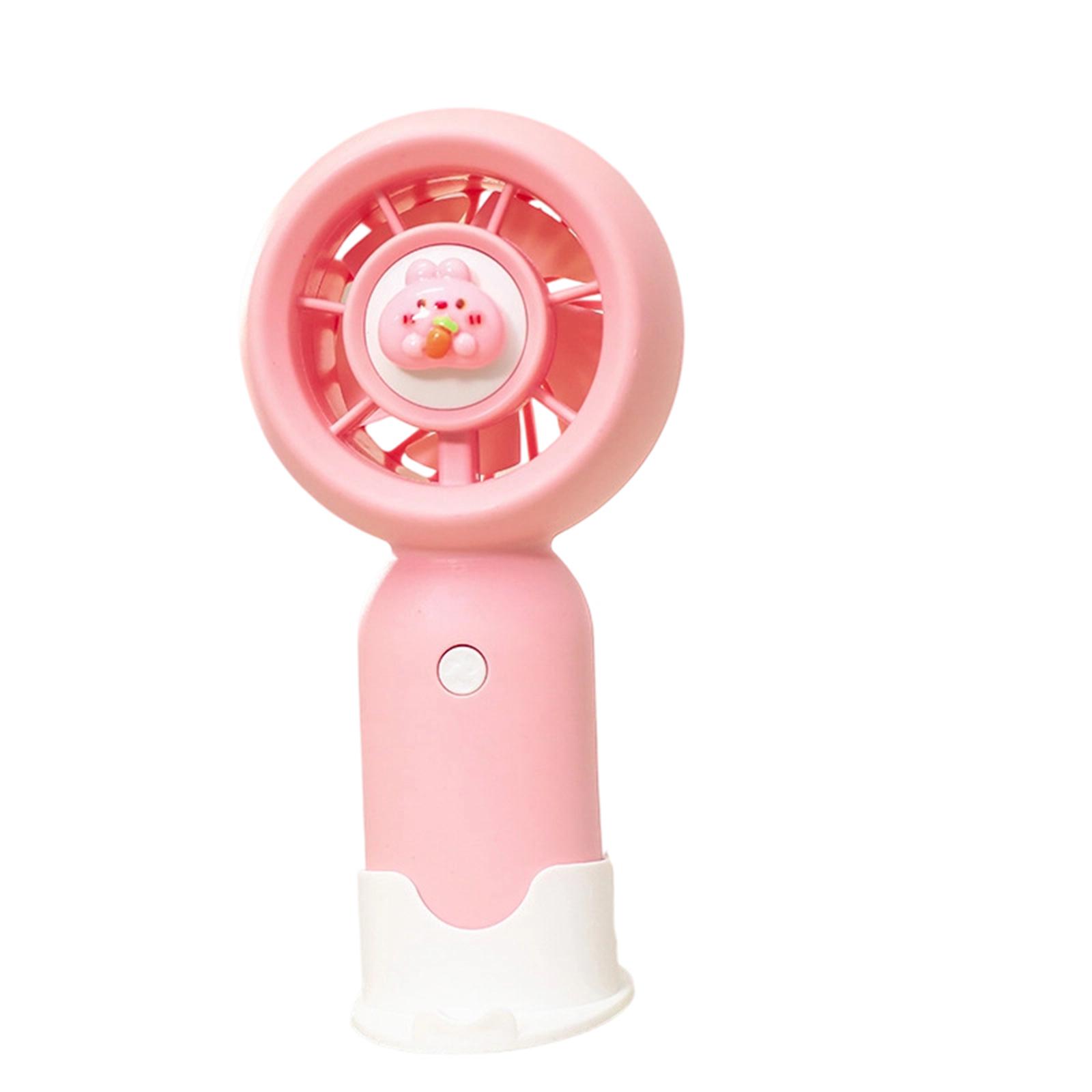 Portable Handheld Mini Fan with Built-in Phone Stand Rechargeable Battery Operated Small Personal Fan with Three Speed Settings for Students one size