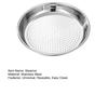 Round Stainless Steel Steamer Rack with Fine Mesh Thickened Heat-Resistant Steamer Basket for Pots Rust-Proof Dumplings Vegetables Seafood Cooking