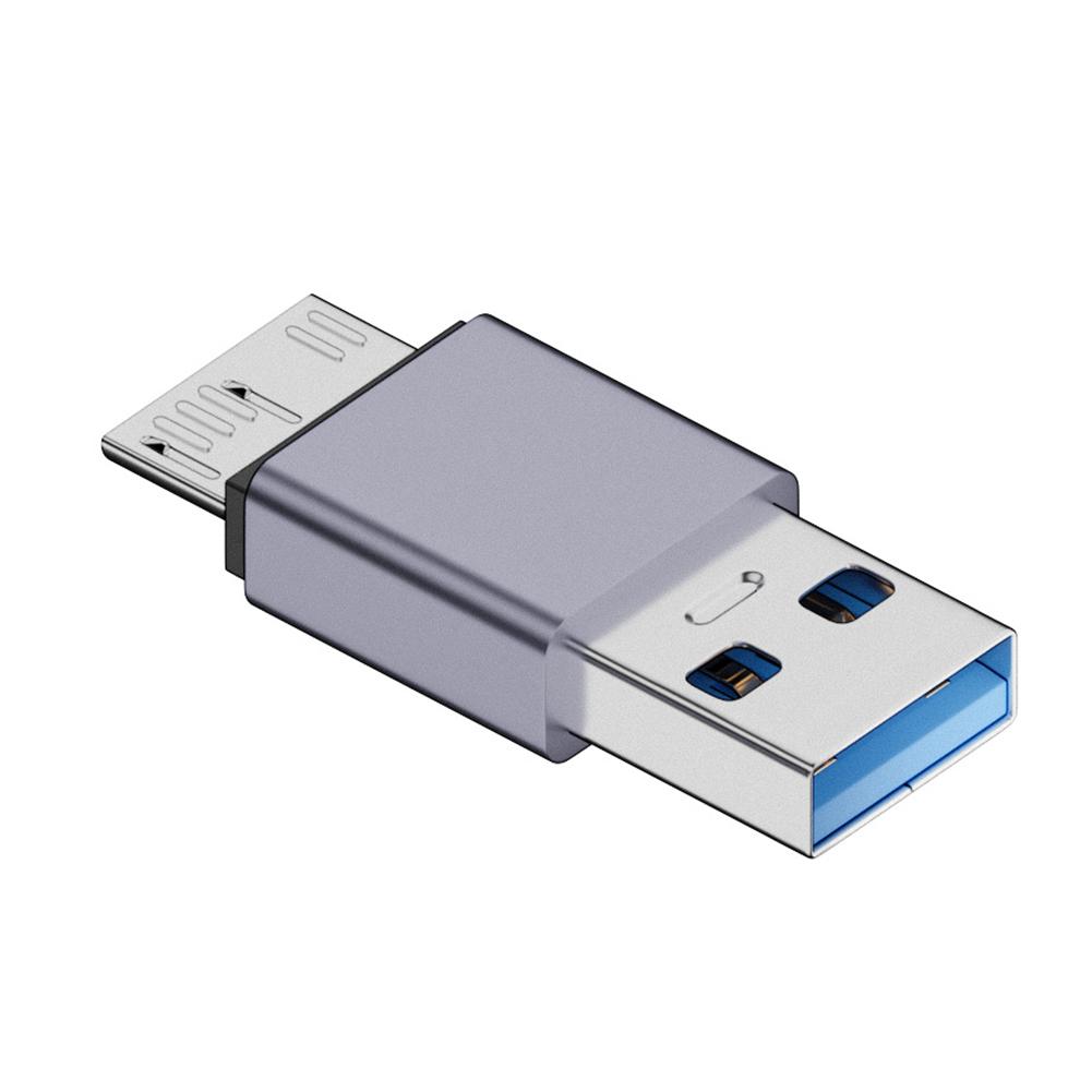 

Адаптер для передачи данных USB-A/Type-C на Micro B Конвертер передачи данных USB3.1 Gen2 Высокоскоростной для кабеля жесткого диска Мобильный телефон