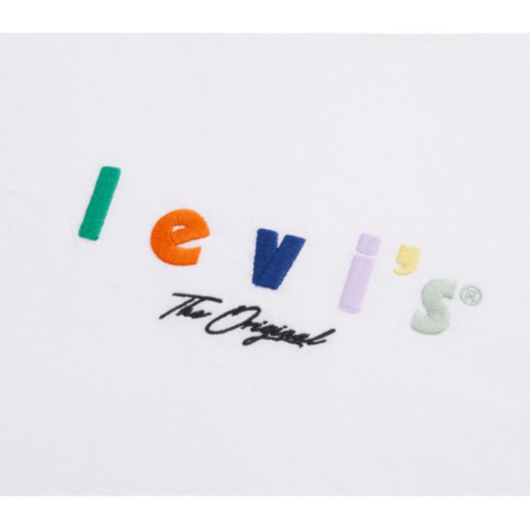 Levis Logo Embroidered Short Sleeve T-Shirt Men tops 16143-1174
