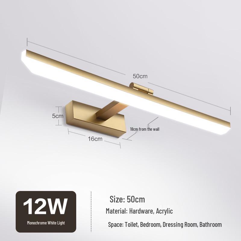 Nordic Minimalist LED Vanity Mirror Light for Bathroom