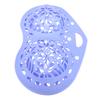 Silicone Bra Wash Bag Laundry Bag with Button Closure and Hanging Loop for Washing Machine Purple