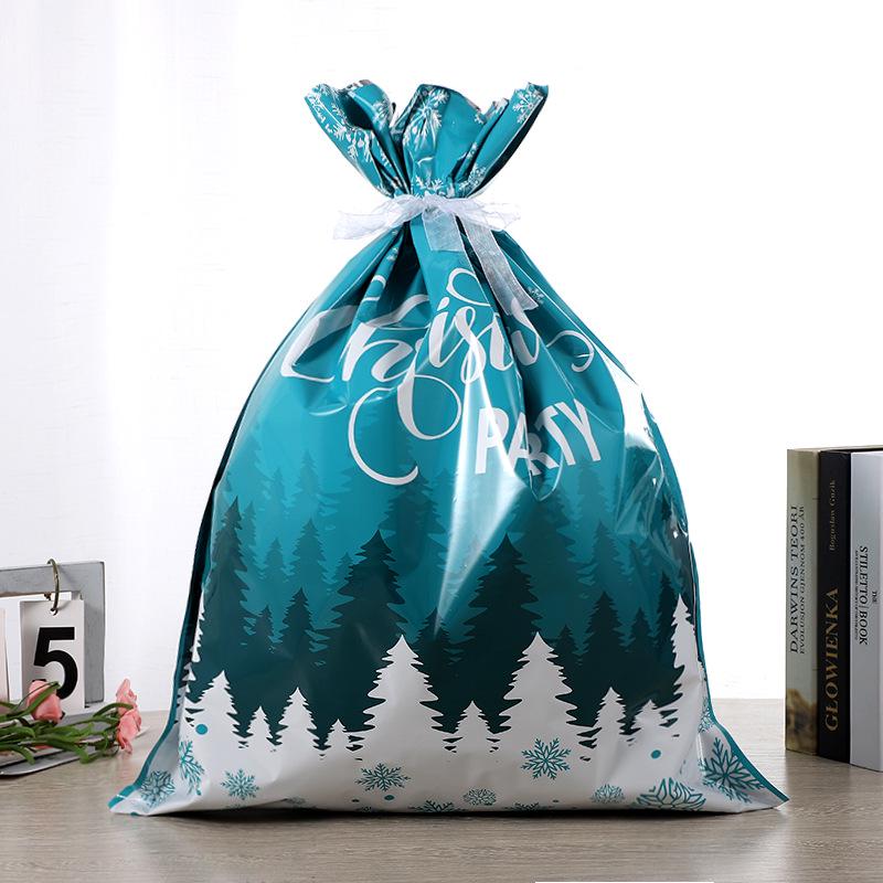 Festive Christmas Tree Candy Drawstring Gift Bag
