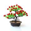 Colorful Simulation  Bonsai Ornament Lifelike Artifical Fortune Fruit Fake Flower Plant Potted Decoration For Home Office Desk