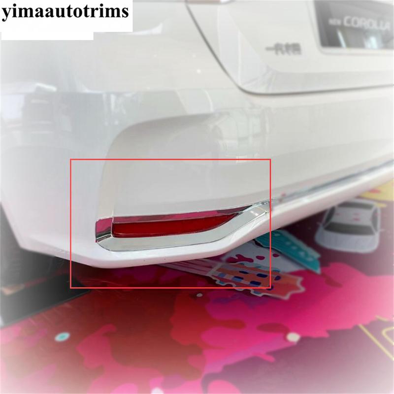 

Rear Tail Trunk Fog Lights Lamps Frame Decoration Cover Trim For Toyota Corolla E210 - 2025 ABS Chrome Accessories Exterior
