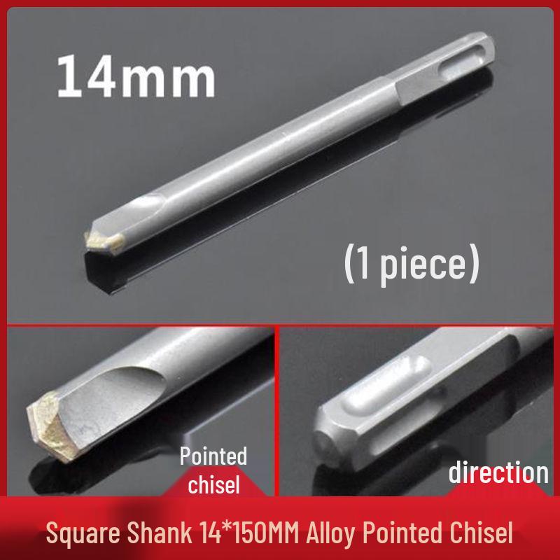 Elektryczny zestaw dłut udarowych: Uchwyt sześciokątny i kwadratowy, Szpiczaki i płaskie dłuta do rowkowania betonu i ścian