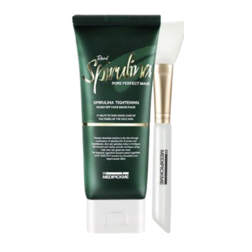 Medipickme Spirulina Wash Off Mask 100g Pore Care Clay Facial Mask 100g