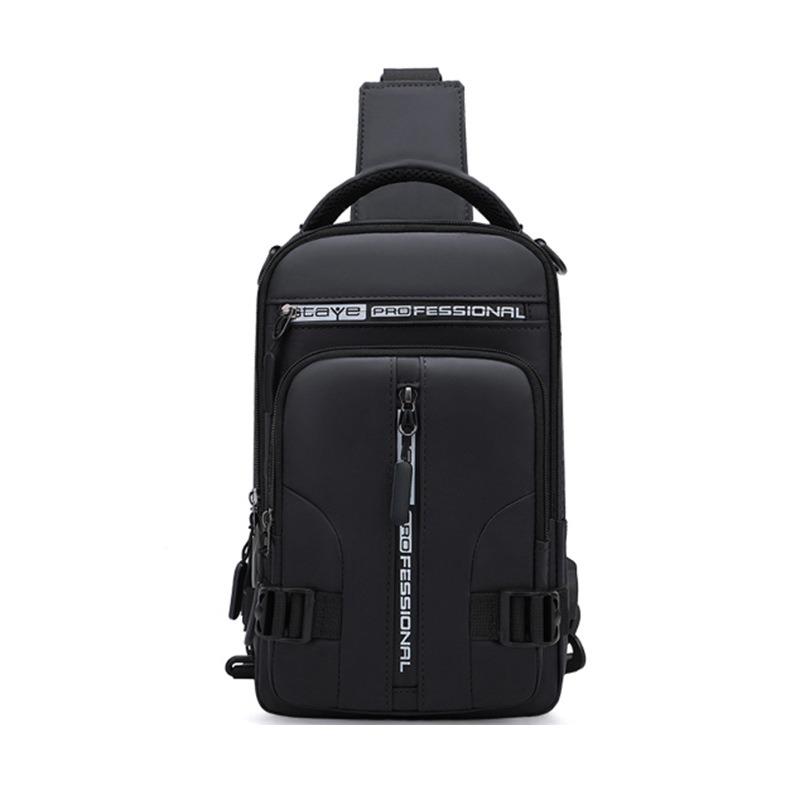 New men's outdoor backpack, multi-purpose breast bag, fashionable and casual shoulder messenger bag, trendy sports breast bag.