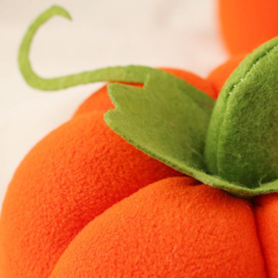 Plyšový dýňový polštář 3D simulovaná dýně polštář na pohovku měkká oranžová dýně domácí dekorace na Halloween Den díkůvzdání dětský dárek