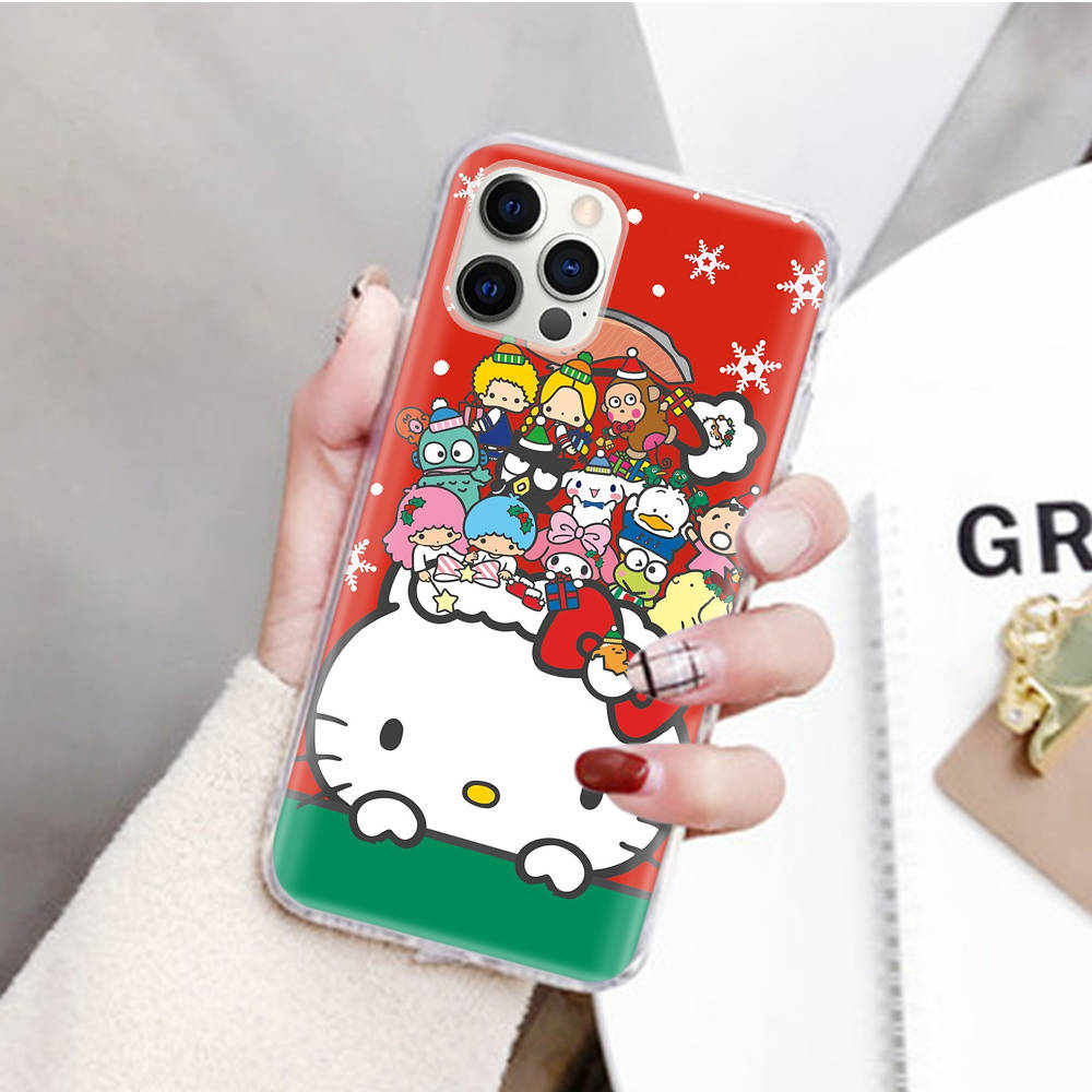JZ10 Sanrio Characters Transparent Case for Samsung A04 A14 A23 M33 M53 Realme 10 9 C35 C55 VIVO Y02 X80 Infinix Hot 30 Note 11 Tecno Spark 8P Pro