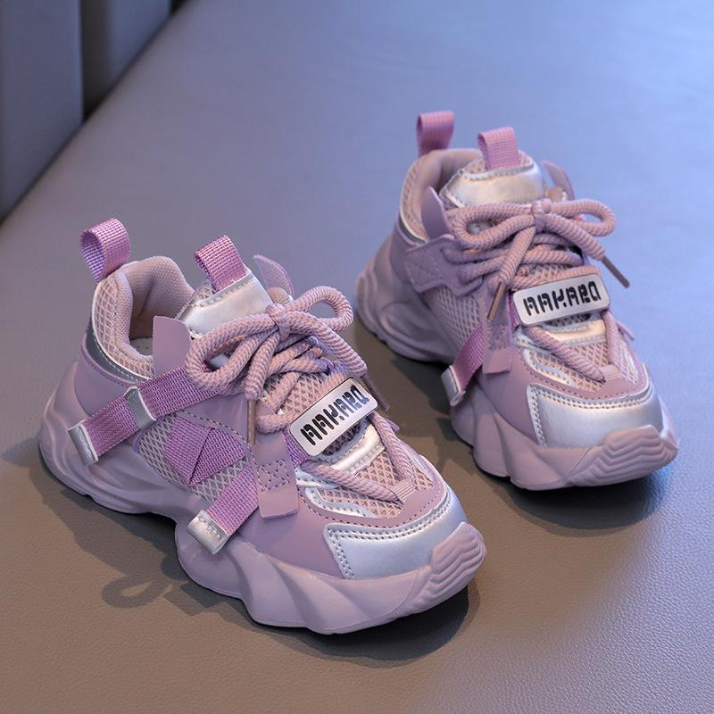 

Girls sports shoes 2025 spring and autumn new children s spring girls older children dirt-resistant dad shoes classmates 27 inner length about 16.8cm