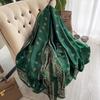 180*90cm Luxury Brand Women Summer Silk Scarves Shawl Lady Wrap Soft Female Europe Designer Beach Bandanna