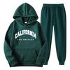 Spring and Autumn Sweater Set Sports Casual Pullover Hoodie Letter Printed Sweater Sweatpants Cover
