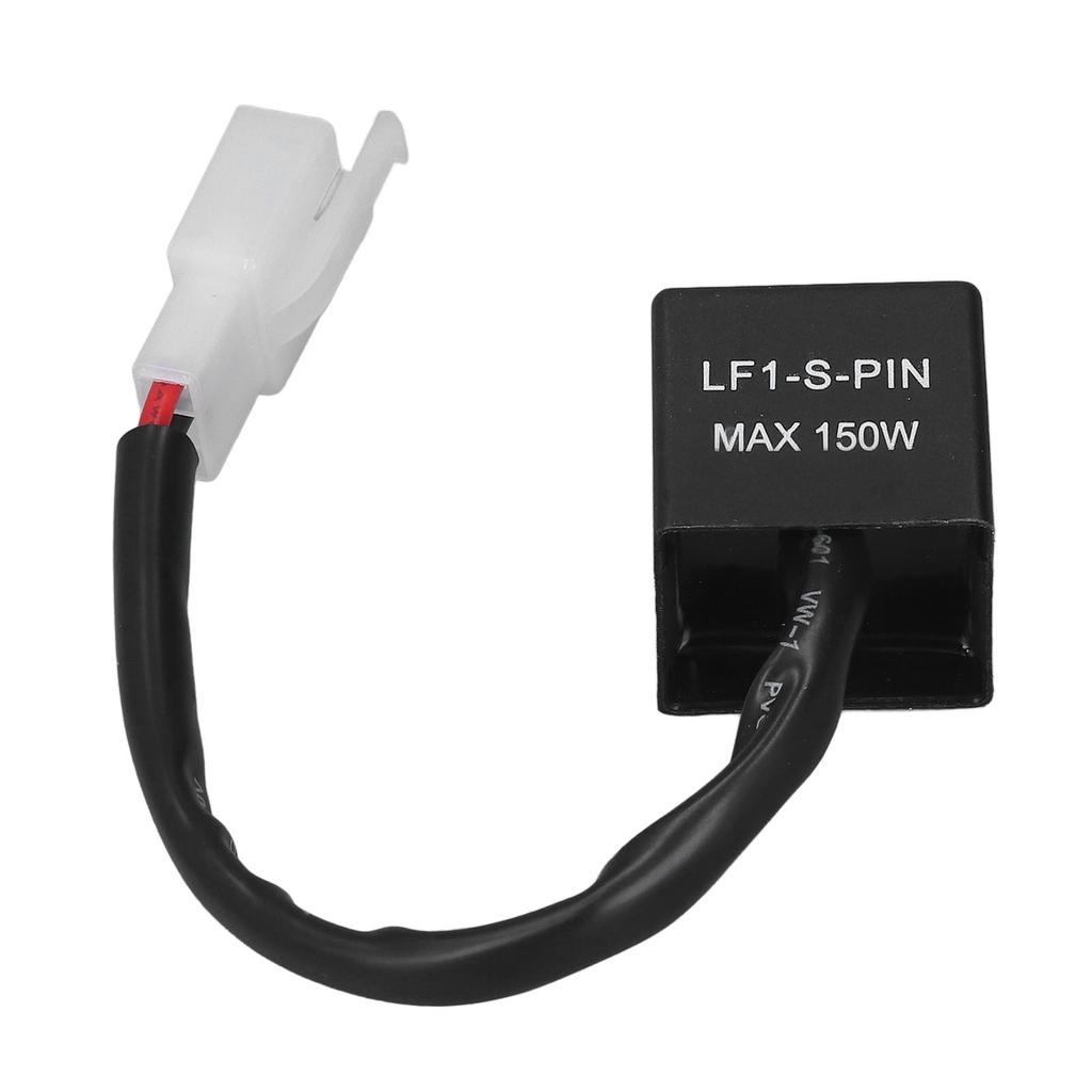2 Pin LED Flasher Relay with Cable Motorcycle Turn Signal Light Relay Module 150W 12V DC