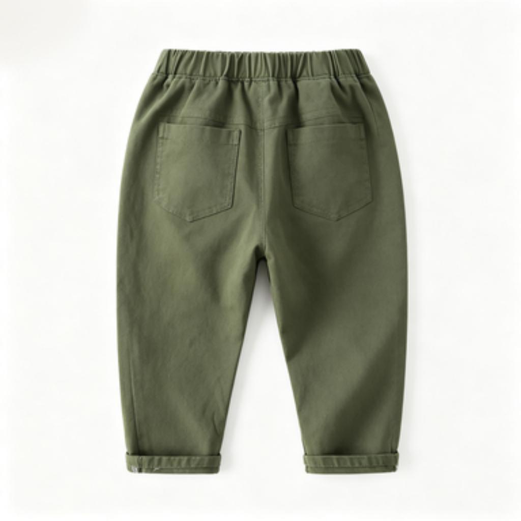 Men's Cotton Casual Pants Korean Comfortable Spring Fashion Trendy Trousers