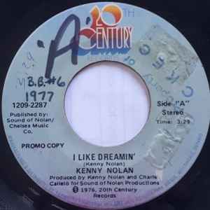 

7inch Record KENNY NOLAN - I Like Dreamin 12092287PROMO 20th Century Re 1976 Canada Pop Used