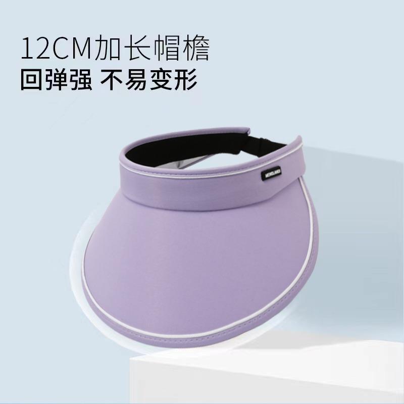 Summer Big Brim Cycling UV Protection Empty Top Sun Protection Hat Female Sun Hat Sun Hat Cover Face