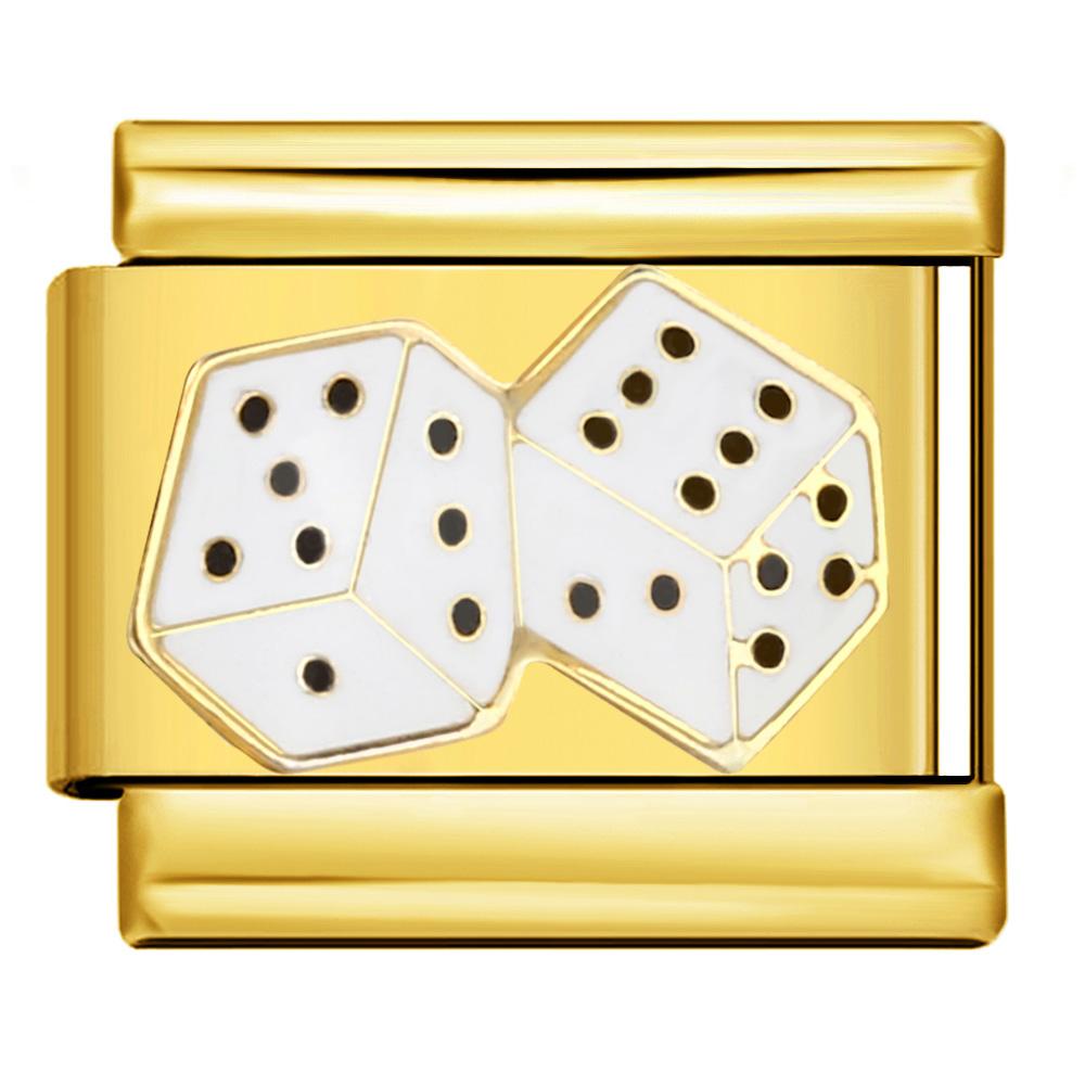 

Модные разноцветные глазурованные доллары, игральные кости, покер, снукер, подвески, итальянские звенья, браслеты 9 мм, браслет из нержавеющей стали, изготовление ювелирных изделий своими руками