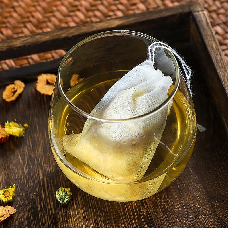 100pcs/Lot Disposable Teabags Non-woven Fabric Tea Filter Bags for Spice Tea With Draw String Filter Paper for Herb Loose Tea